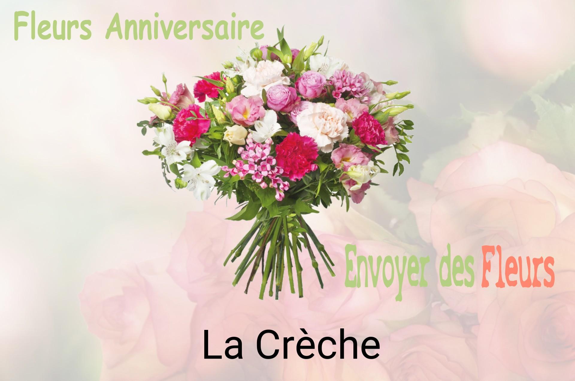 Bouquet de fleurs d’anniversaire livré à La Crèche